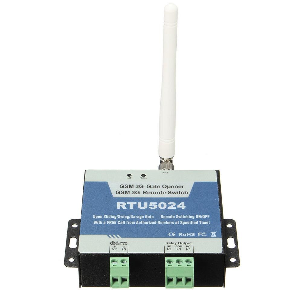 RTU5024 GSM 2G o 3G puerta abridor relé interruptor Control de acceso remoto puerta inalámbrica para puerta corredera de garaje
