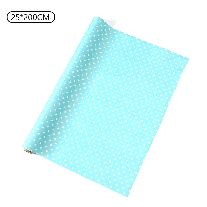 2M Reusable Drawer Mat, Contact Paper, Cabinet Drawer, Moisture Proof, Waterproof, Anti-dust, Non-slip Kitchen Table: Green dot / 25x200cm