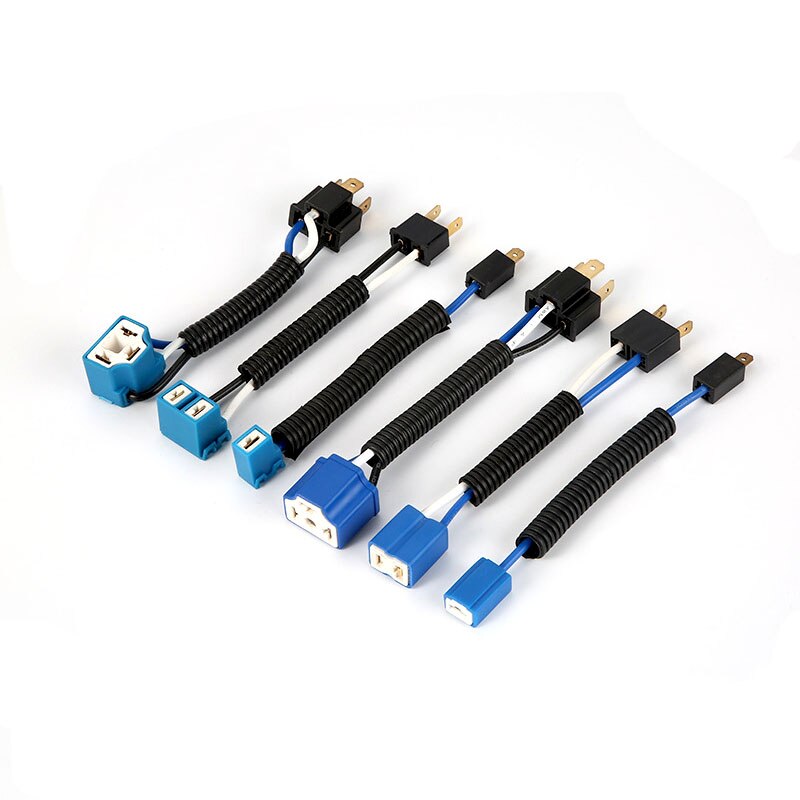 2 pièces universel H1 H7 H4 mâle femelle prise connecteur convient voiture moto ampoule lampes en céramique prise