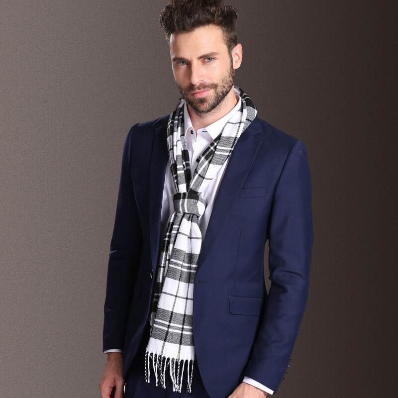 Europa Mode Sjaal Sjaals Mannen Winter Warm Tartan Sjaal Business Sjaal Plaid Katoen Wraps Bufanda Foulard Szaliki Ik Chusty: 19