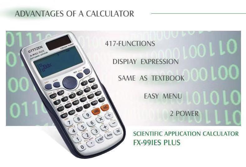 Brand FX-991ES-PLUS Originele Wetenschappelijke Rekenmachine functie voor school kantoor twee manieren power Student leren rekenmachine