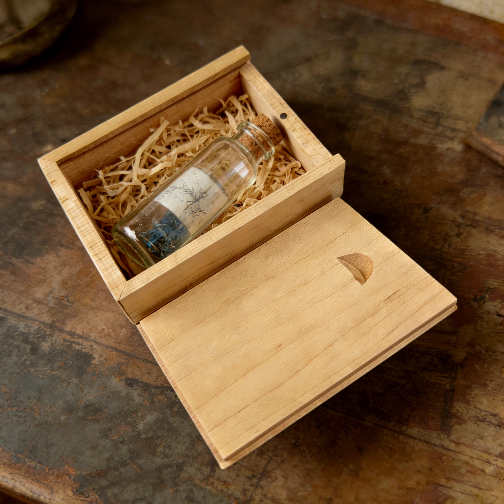 Caja de almacenamiento en blanco sin terminar de madera, con tapa deslizante para collar, anillo, joyas o cajas de almacenamiento de madera USB, decoración del hogar, 1 Uds.