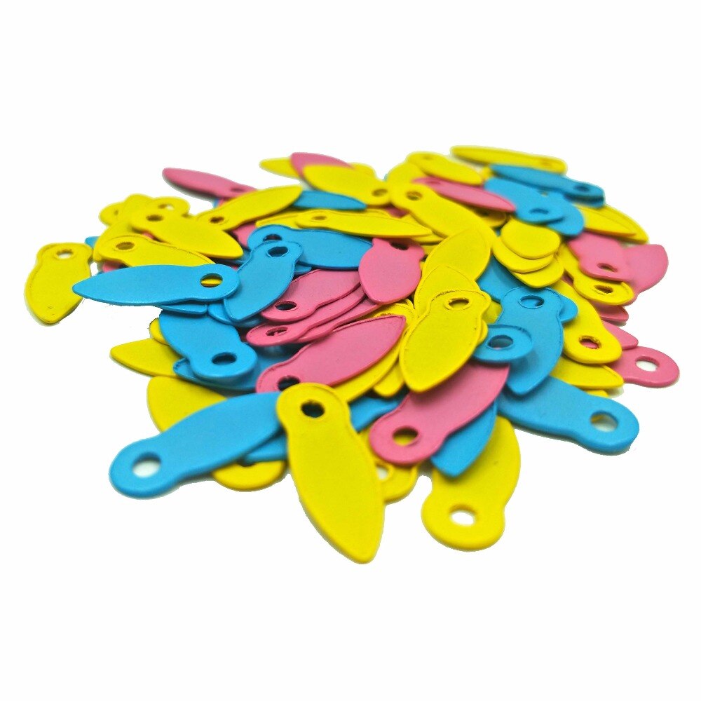 Marco de decoración para álbum de fotos, 100 Uds. + caja de almacenamiento, bricolaje, clavos giratorios para álbum de recortes, botones de adorno, 6 colores