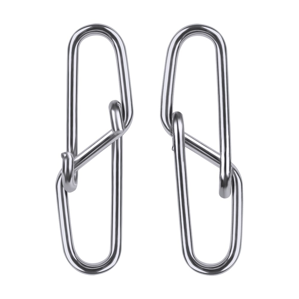 100pcs Barrel Fishing Swivel Safety Snap 12mm-28.5mm Diamond Snap Swivel Snap 0#-6# Fishing Swivels Fishing Tackle