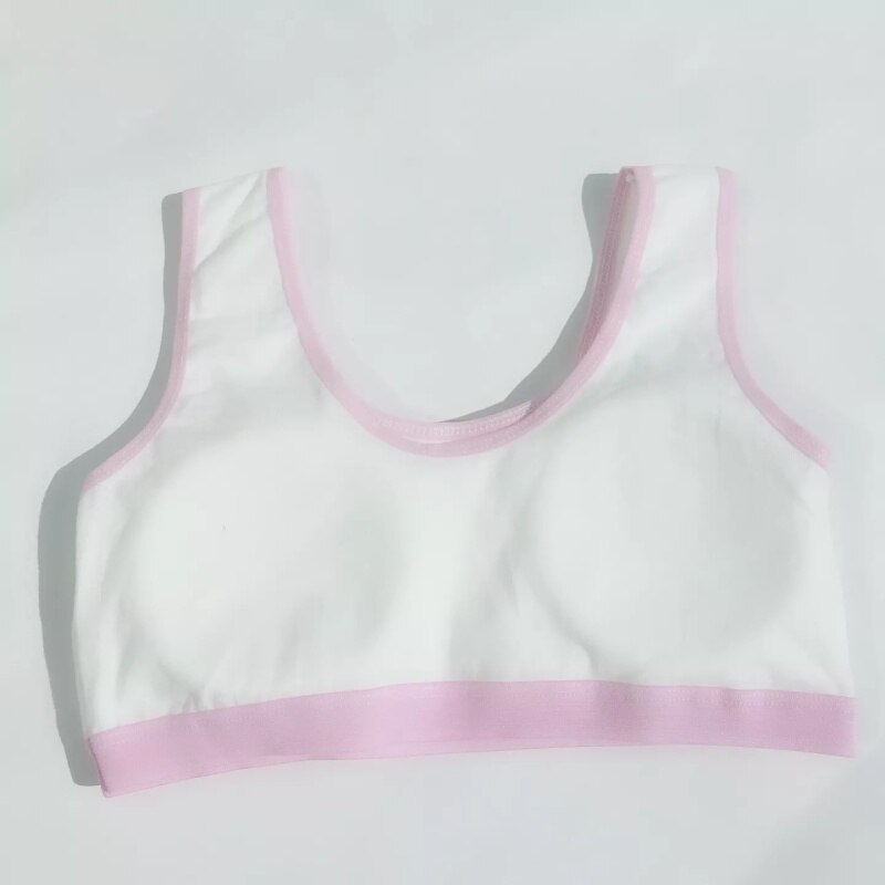 5Pc Delle Ragazze Dei Capretti Dei Bambini Pubertà Piccolo Reggiseno per Adolescenti Bambini Bra E Pellicole Per Cofano Adolescente Biancheria Intima Del Reggiseno di Formazione 8-14 Y