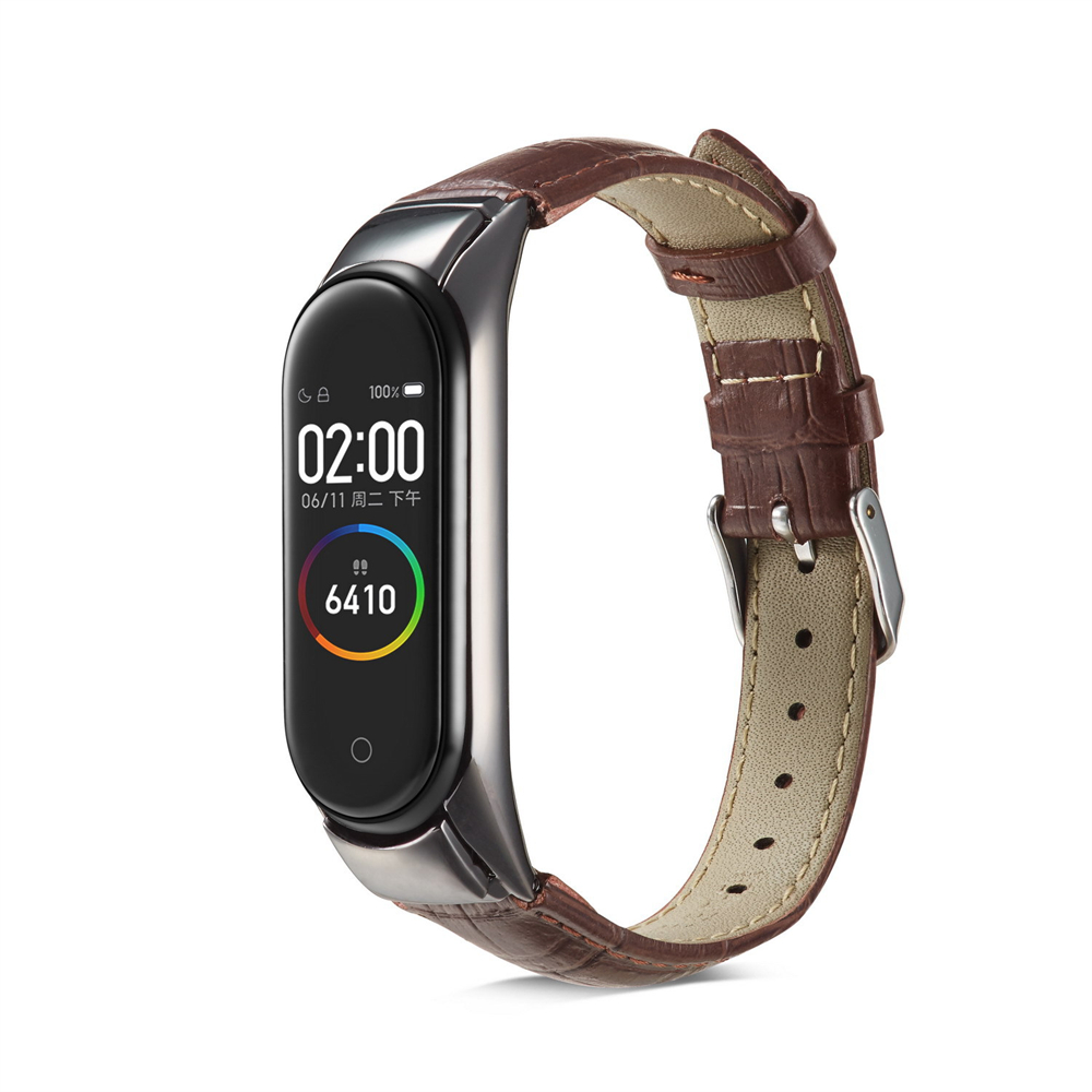 Pulseira de couro com capa para xiaomi mi band 8 7 6 5 4 3 mulheres homens relógio pulseira cinto para mi band 8 7 6 5 banda correa