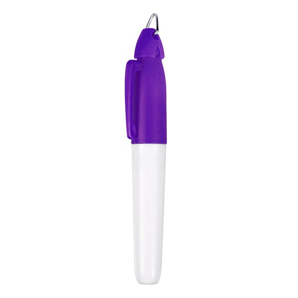 Golf Ball Liner Markers Pen with Hang Hook Drawing Alignment Marks: Purple