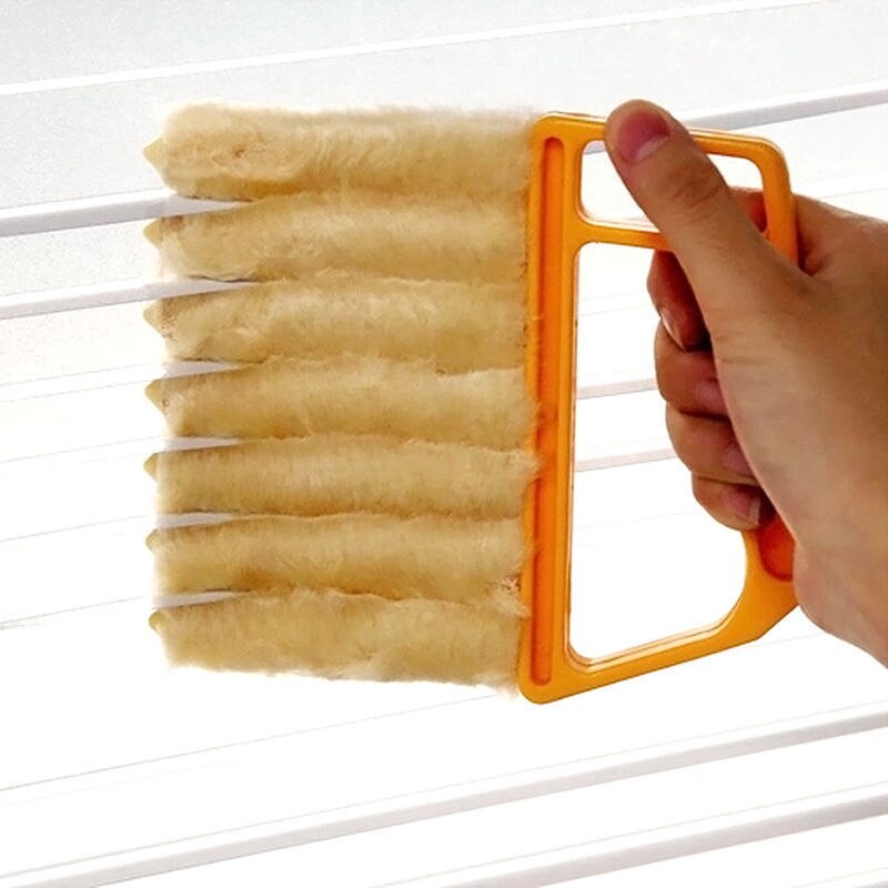 De de microfibra veneciano ciego hoja ventana cepillos de limpieza limpiador de ventana acondicionado plumero limpiar cepillo