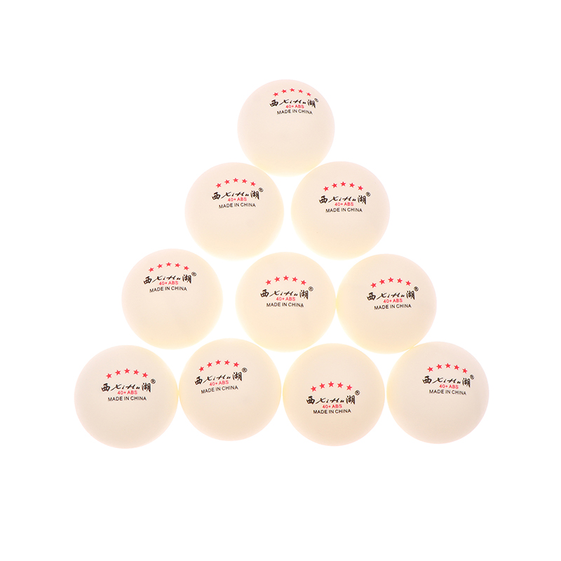 Pelotas de tenis de mesa de 5 estrellas de alto estándar, 40 + pelotas de Ping Pong ABS para entrenamiento de Club y pelotas de entrenamiento de competición aficionados, 10 Uds.: Morado