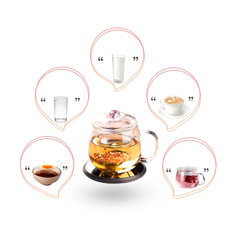 220V Electric Ceramic Stove Aluminum Alloy Warm Tea Heater Heating / Teapot Teacup Holder Chinese Kung Fu Tea Set Accessories