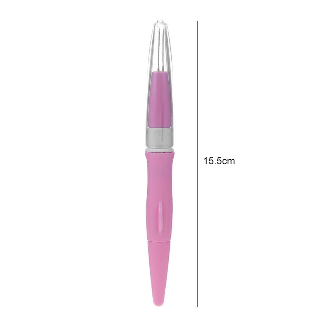 1pc filcowanie igłą narzędzie robić filcu DIY rękodzieło plastikowe dziurkacz zestaw igieł 3 igły igła robić haftu pióro narzędzia robić szycia: różowy
