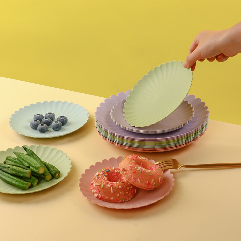 Snack Taart Plaat Eettafel Disc Home Keuken Spit Bone Schotel Creatieve Plastic Lade Snack Tray Vuilnis Opslag Lade