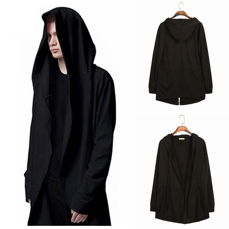 Swag Wizard Cosplay Streetwear Sudadera con capucha para hombre Casual sudaderas de de manga larga Hip Hop Mantle Hoodies abrigo WY128