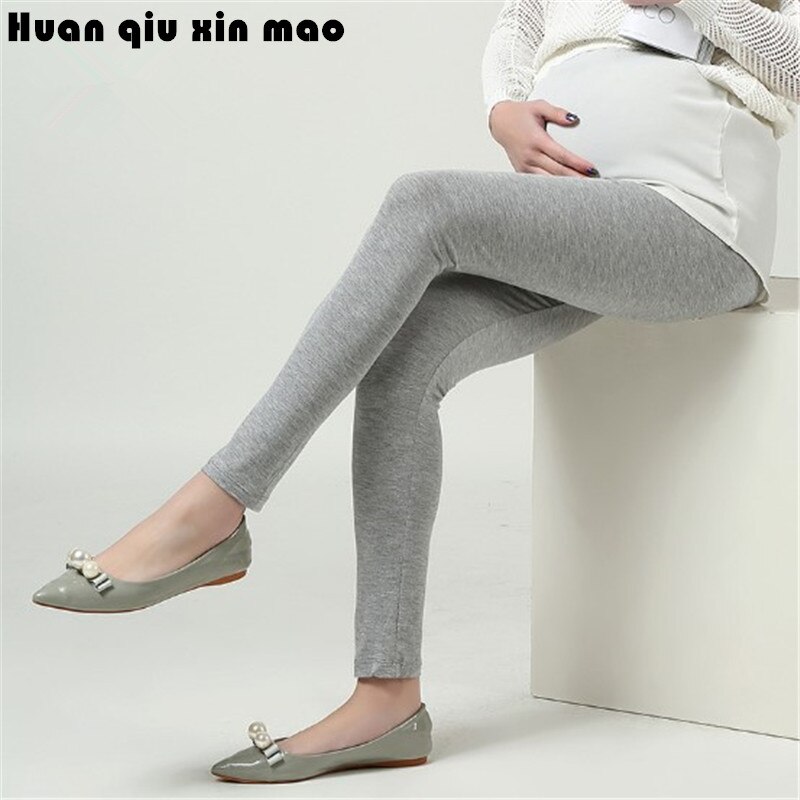 Gravide kvinder leggings justerbare bomulds gravide leggings varme gravide bukser gravide bukser komfortable slanke bukser  #06