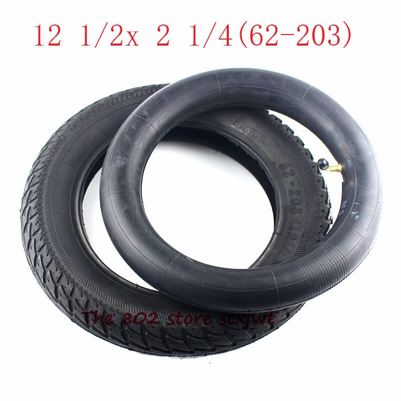 Tamaño de 12 pulgadas de 12 1/2X2 1/4 (62-203) se adapta a muchos Scooters eléctricos de Gas y e-Bike 12 1/2*2 1/4 neumático de rueda y tubo interno