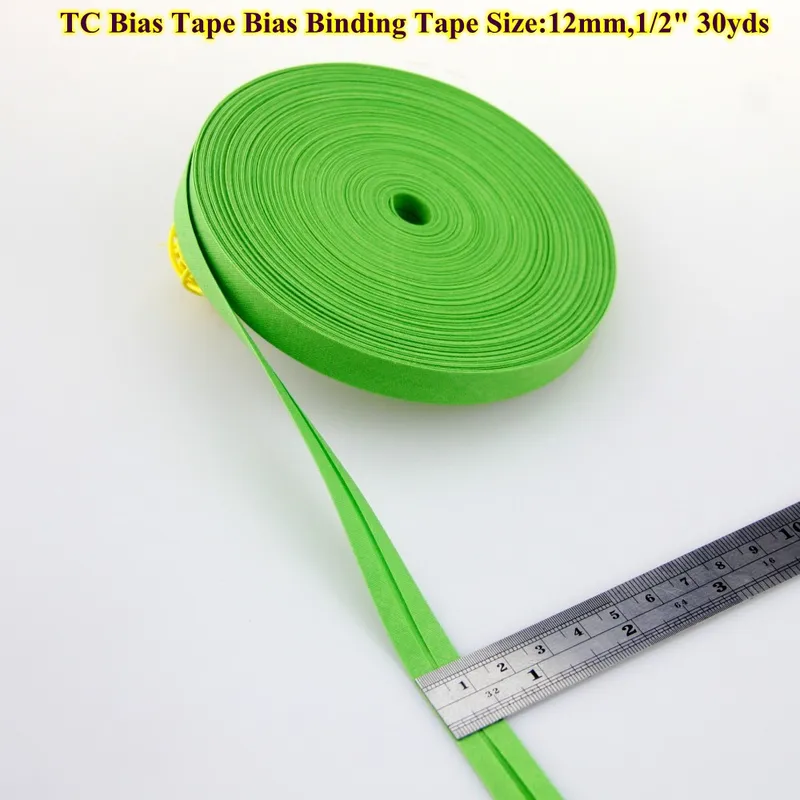 Hoogwaardig polyester biaisband van 12mm (1/2 cm breed en ) x 30 meter lang voor doe-het-zelf naaiprojecten.