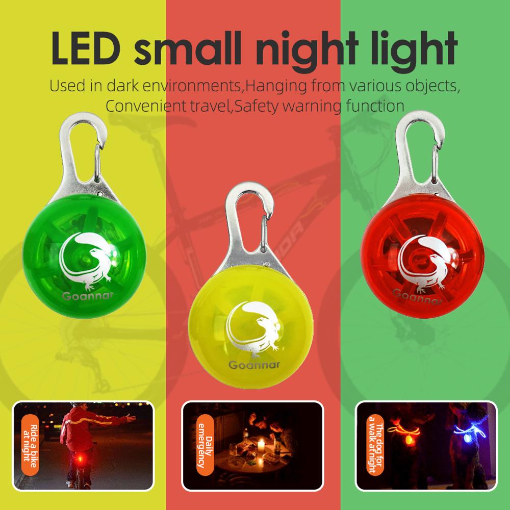 Mini Led Fiets Waarschuwingslampje Voor Night Riding Clips Rugzak Fiets Licht Waterdicht Achter Achterlicht Voor Fietsen Veiligheid