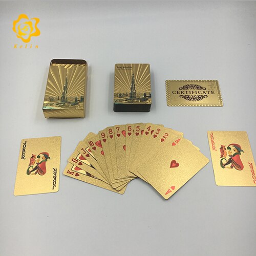 Dubai Building and scenery image silver Foil Plated Cards Waterproof Playing Card Limited Edition Collection: Dubai5