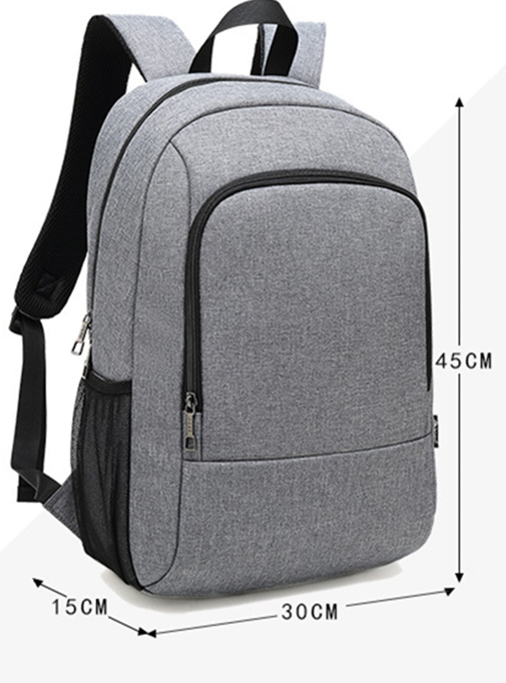POSO Backpack Nylon Waterproof Backpack 15.6Inch Laptop Backpack Anti-theft Travel Teenage Backpack Student Backpack