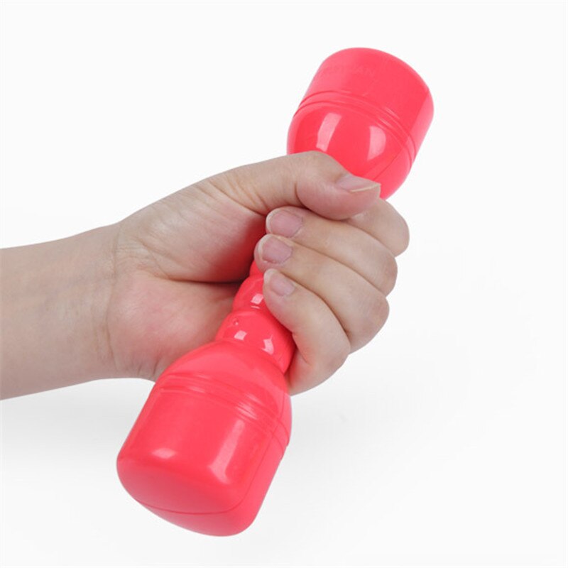 1 par = 2 piezas de plástico niños dumbell juego de Deporte fitness baile herramienta de entrenamiento en interiores 4 colores