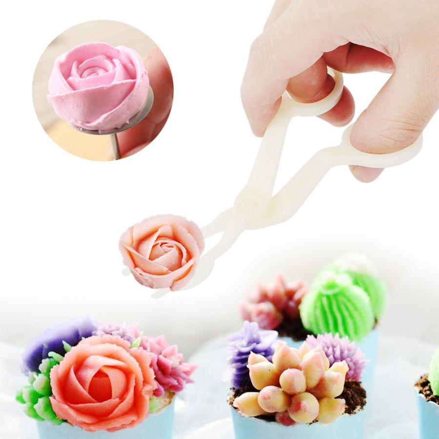 Plast blomma gör tårta överföring fondant socker hantverk sax bakverk dekorera verktyg kök bakning tillbehör