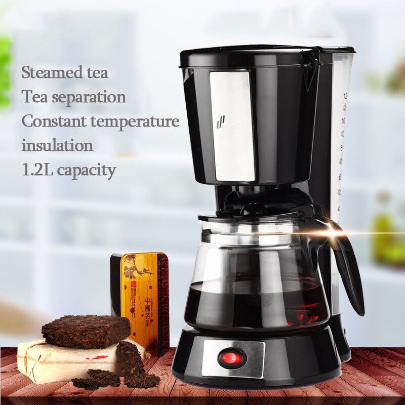 800W Upgraded Tea Machine S1008 Pu'er Black Tea Brewed Tea Automatic Glass Electric Tea Set Tea Stove 1.2L