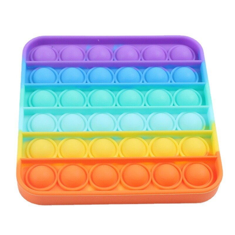 Fidget Toys Anti Stress Push Pop It Bubble Sensory Rainbow Fidget ToyRestore Emotions Stress Reliever Toy for OCD Anxiety