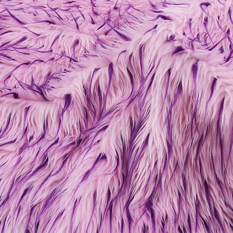 160*100cm jacquard kleding kunstmatige glad pluche faux fur stof voor jas vest fausse fourrure tissu