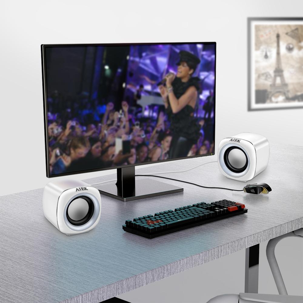 Usb 2.0 Pc Speakers Stereo Wired Mini Computer Speakers Voor Desktop Notebook MP3 MP4