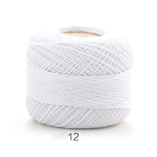 50g/Pc Cotton 0.8mm 20 Colors Lace Crochet Yarn By 1.5mm Crochet Hooks Hand-Knitted Baby Silk Thin Yarn For Knitting DIY Crafts: 12
