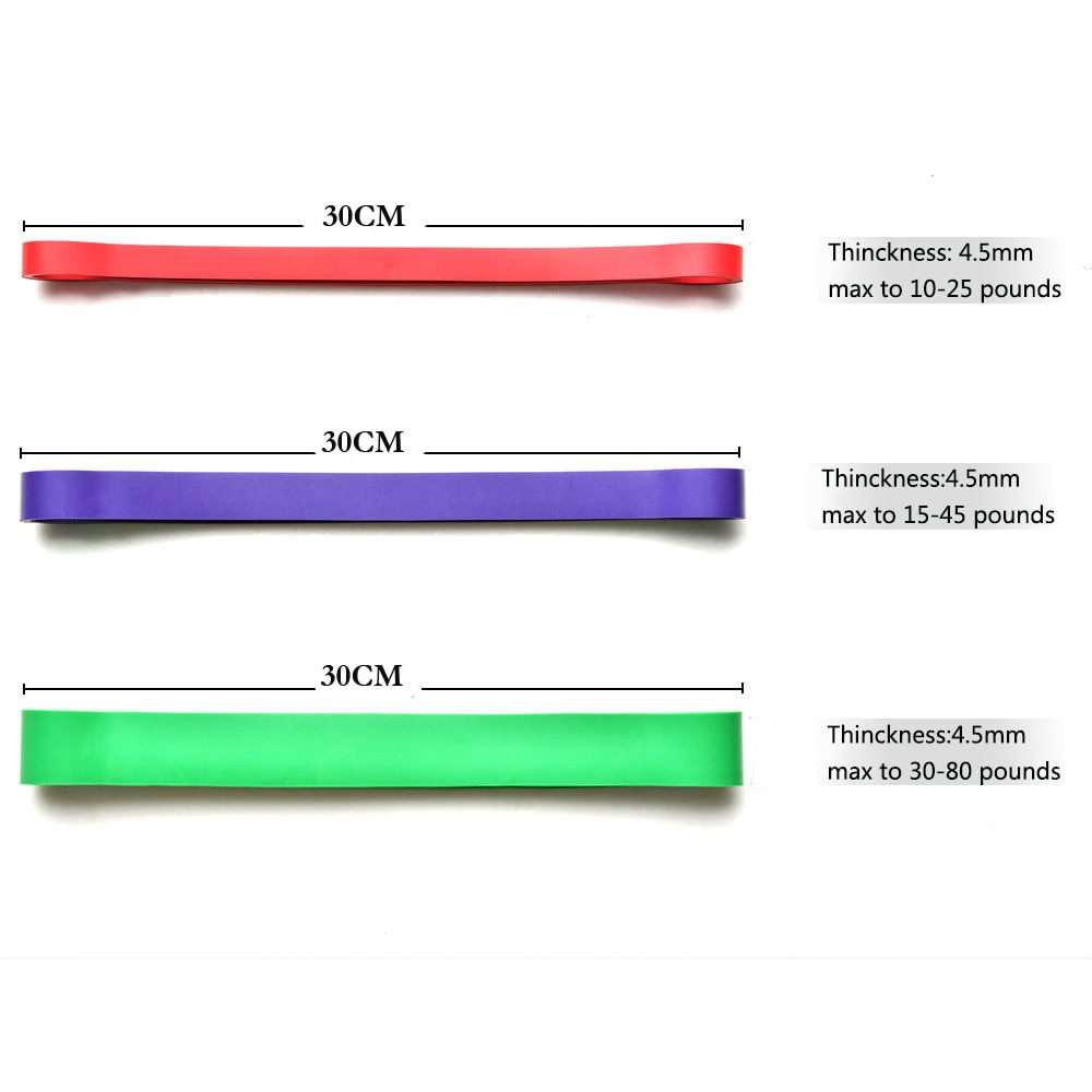 Fitness Power Resistance Bands Basic Crossfit Pull Up Bands Latex Streching Band Loop Band