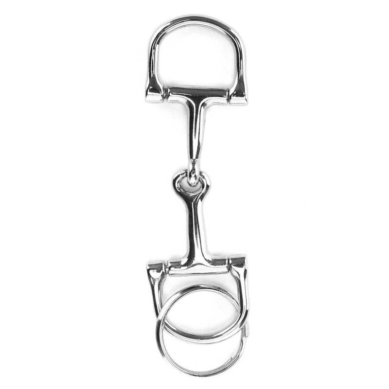 D Vormige Trens Sleutelhanger Duurzaam Zilver D Ring Zine Legering Paard Trens Bits Sleutelhanger Sleutelhangers Accessoires