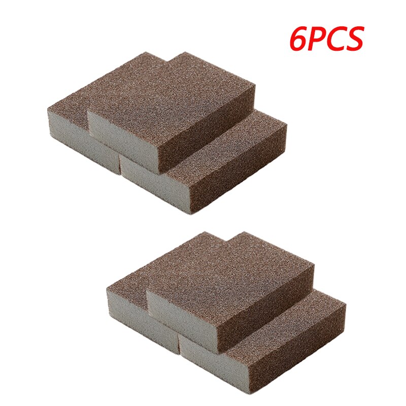 Kitchen Magic Sponge Eraser Rust Remover Brush Dish Pot Cleaning Brush Emery Sponge Descaling Clean Rub Pot Kitchen Tools: 6 pcs