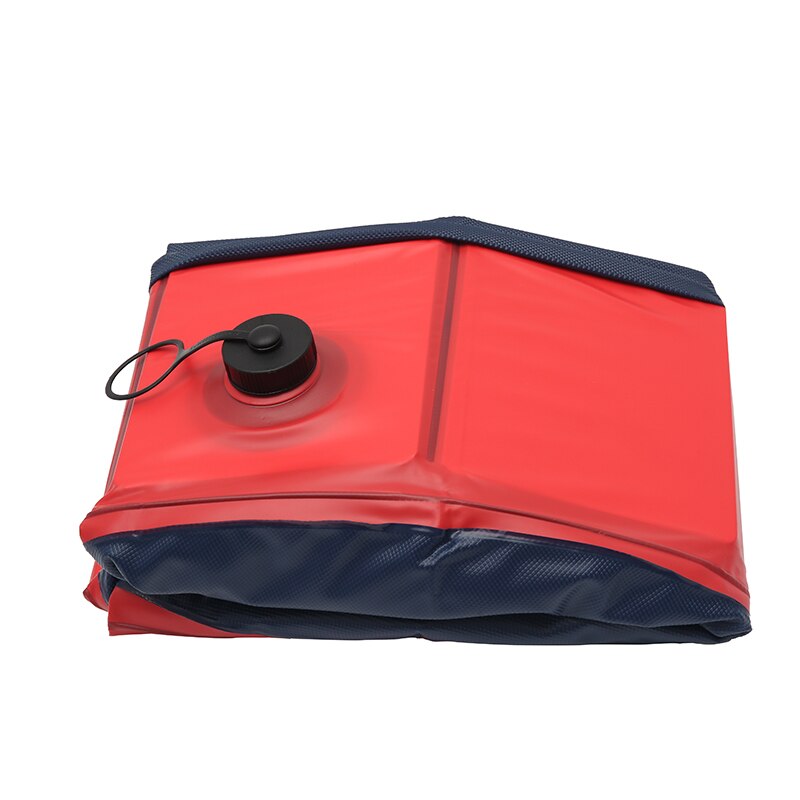 Sammenklappelig hundeswimmingpool pvc kæledyrsbad svømmebadekar badekar kæledyr sommerbadepool til hunde katte børn: Rød / 60 x 20cm