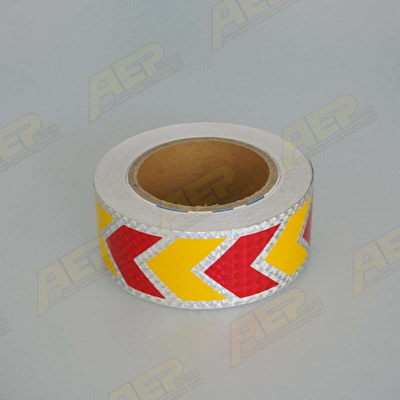 3M Reflective Tape Arrow Guide Warning Mark Strip Waterproof For Automobile Truck Trailer Traffic Road Safety Reflective Film: Laser-H