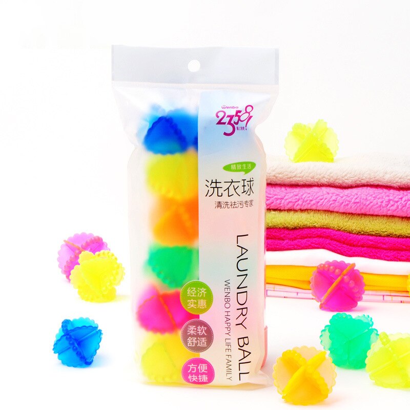 12 stuks/pak magische ontharingsbal wasbal kleding persoonlijke verzorging haarbal wasmachine wasreiniger herbruikbare bal: Default Title