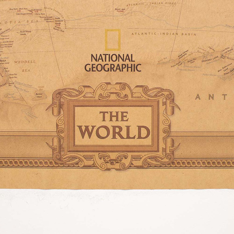 1 Pc Vintage Wereldkaart Antieke Poster Muur Grafiek Retro Papier Mat Kraft Kaart Van Wereld Bar Cafe Decor home Decoratie