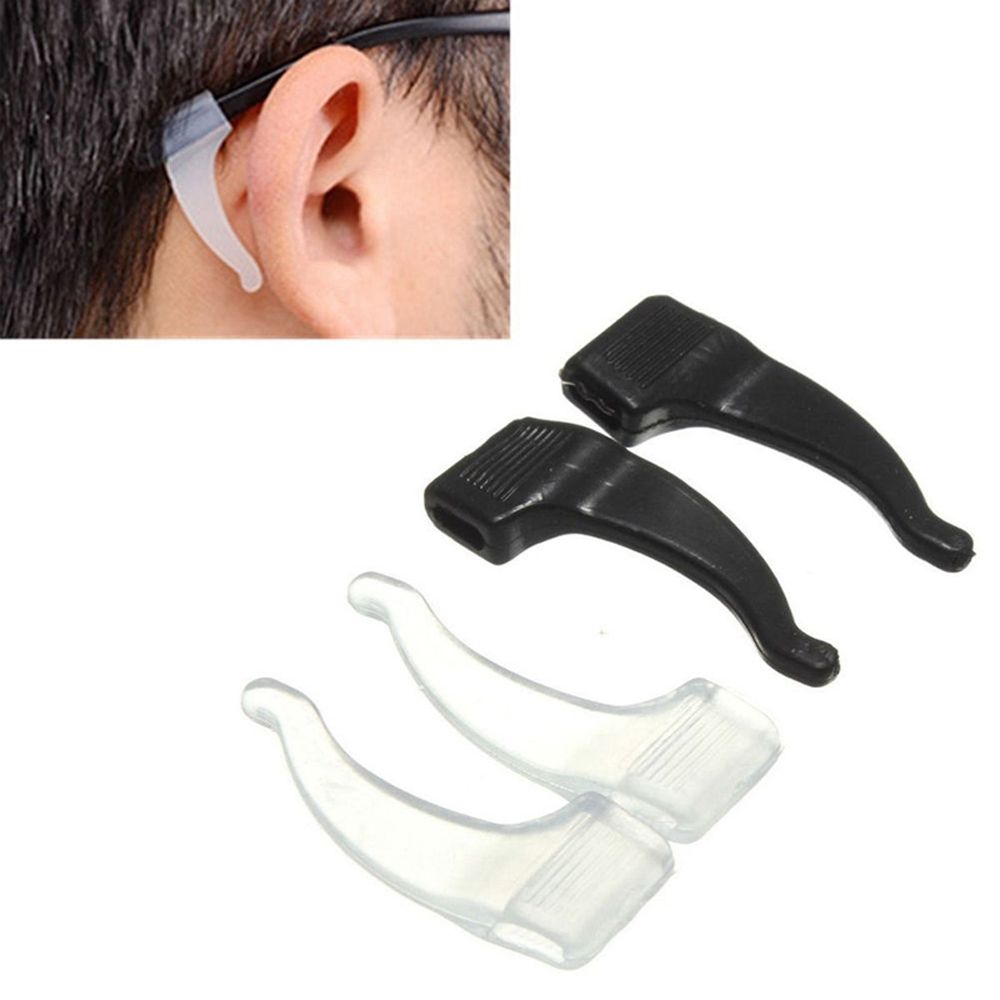 4 Pair Soft silicone anti-slip holder for glasses accessories earhook Sport eyeglass temple tip sports Lock Grip Holders