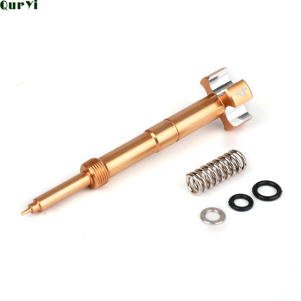 Tornillo de mezcla de combustible para carburador de aire fácil ajustable para motocicleta ATV Dirt Bikes FCR MX Carby Motor 4 tiempos: gold