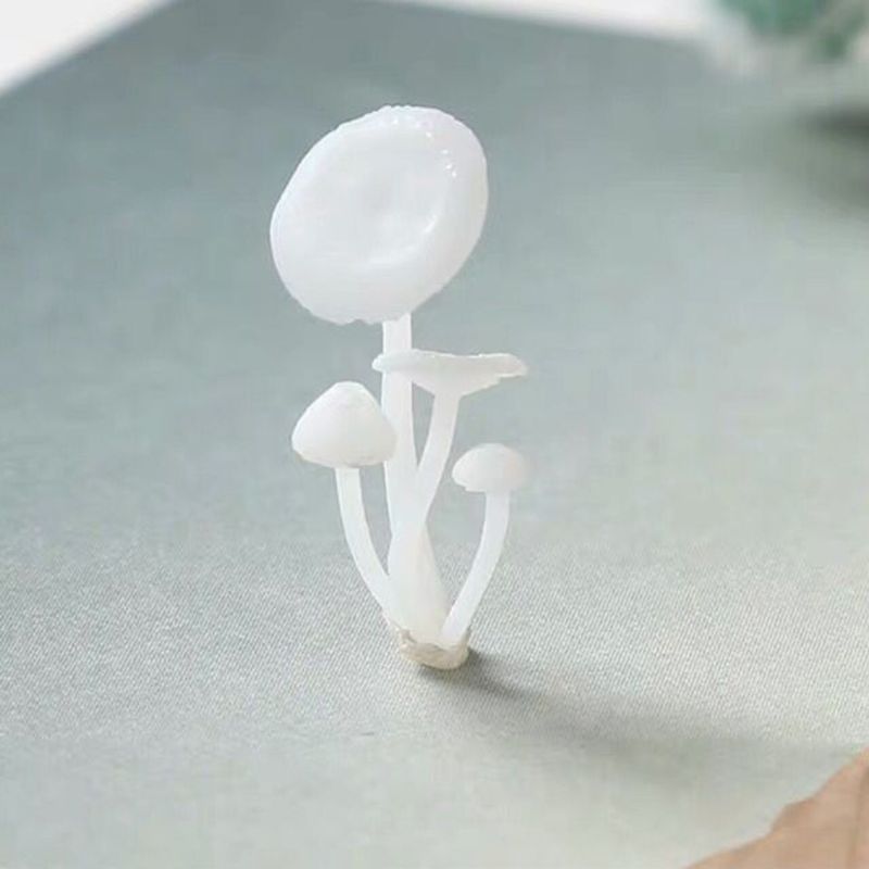 3Pcs Micro Landscape Mini Mushroom Filiings Resin UV Epoxy Jewerly Filler Molds Jewelry Making Accessories