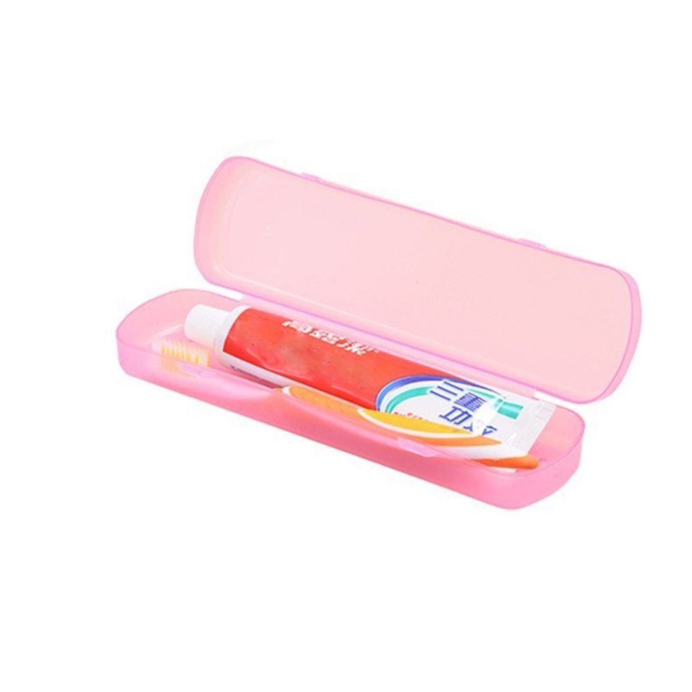 Caja de almacenamiento de cepillos de dientes portátil, 1 Uds., caja de cepillo de dientes para viaje y acampada, organizador de almacenamiento para baño seguro y saludable