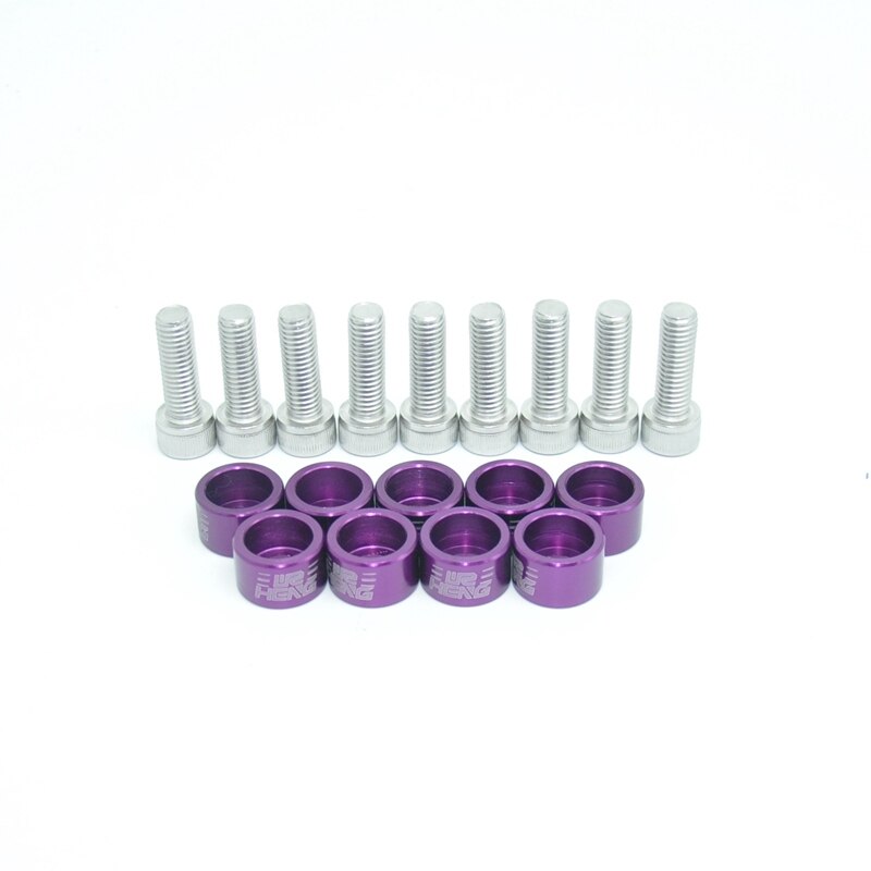 8MM Metric Header Cup Washers Kit Various for Civic B D F H K Engines: Purple