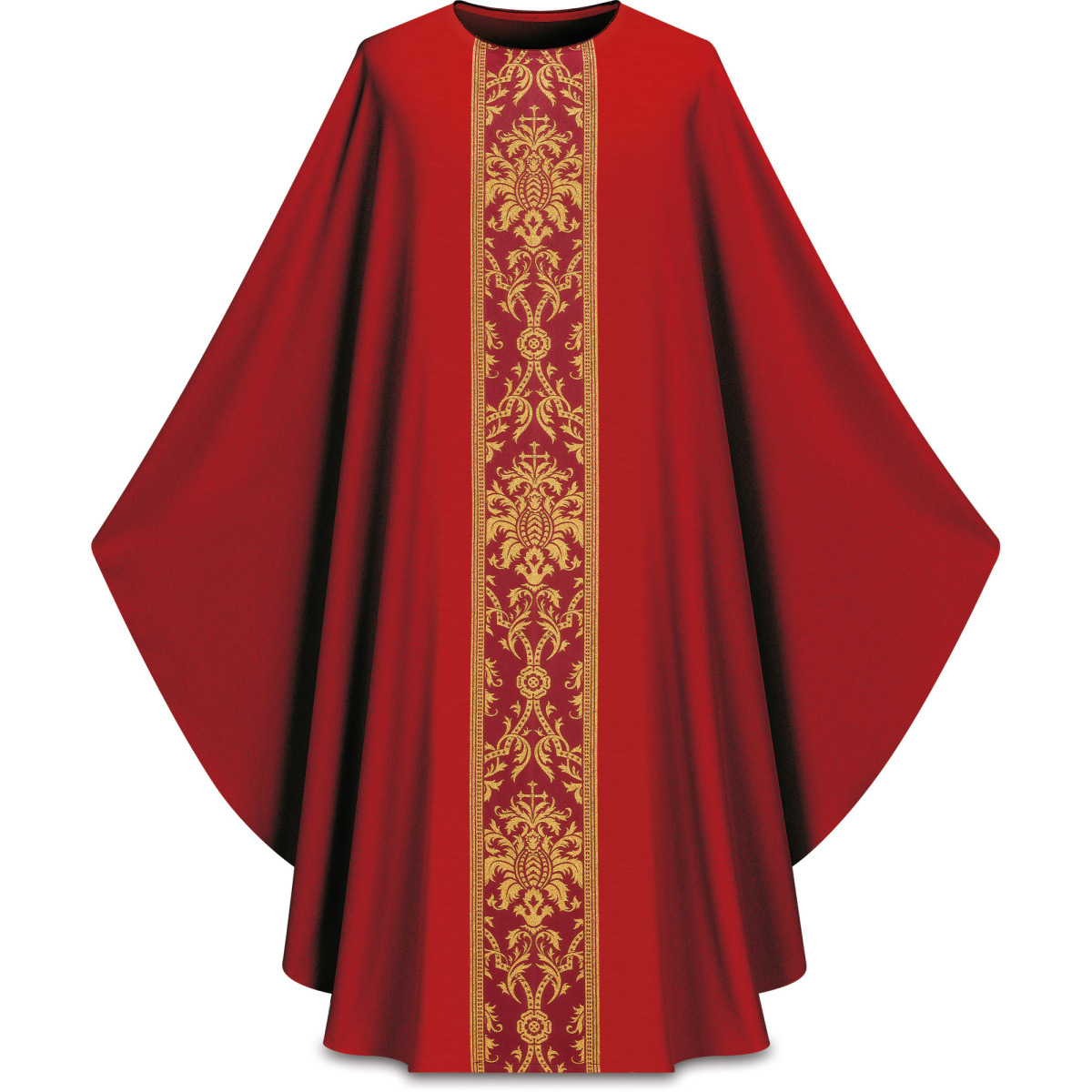 Gothic Tea Suburblai Dress Cos Arabic Solid Color Round Neck Cosplay Male Priest Religious Robe: Red