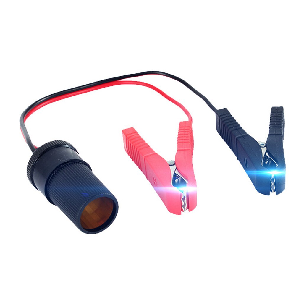 Lighter Universal Alligator Clip Extension Cord Power Supply Car Auto Battery Clamps Adaptor Socket