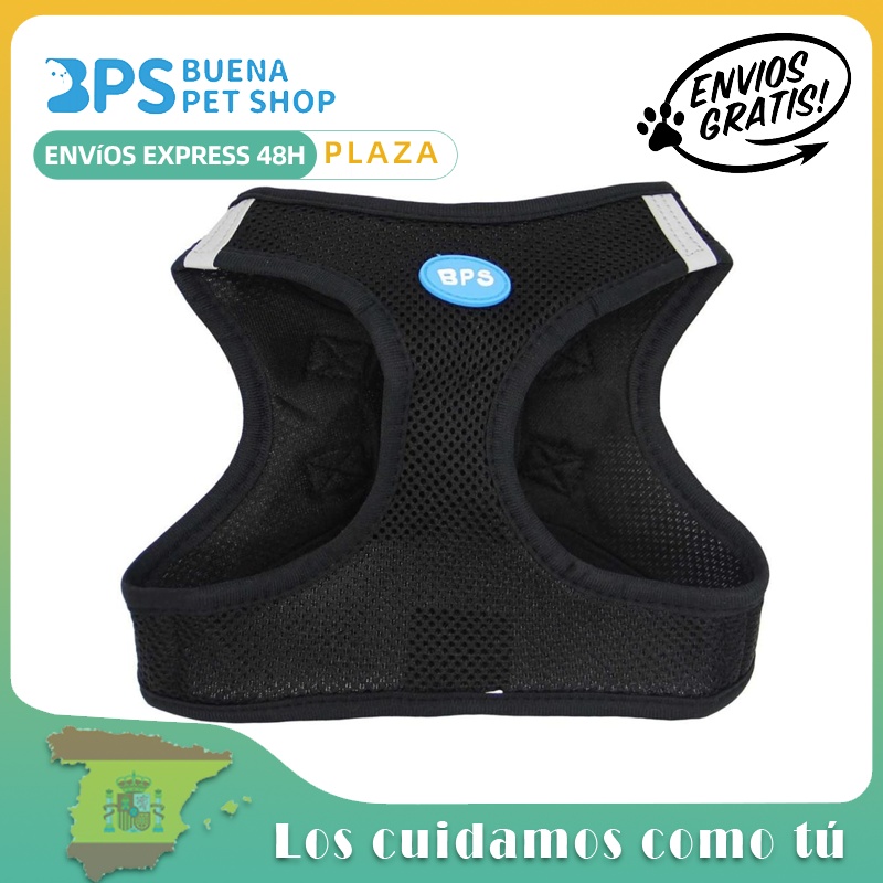 BPS Arnés para Perros Mascotas M-XL Callar para Perros Mascotas 3 Tamaños para Elegir para Perro pequeño Mediano y Grande