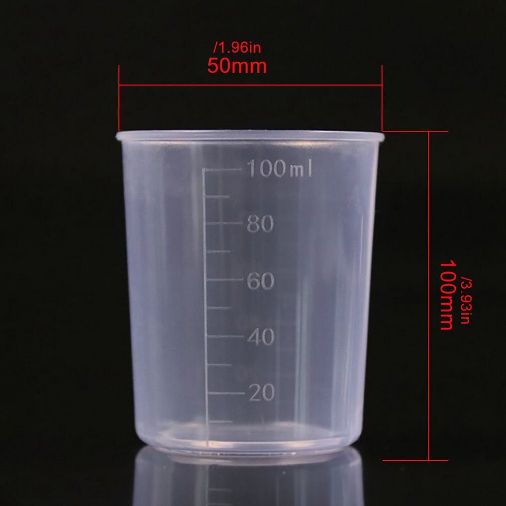 Reusable Portable Size Measuring Cup Jug Graduated Surface Container Kitchen Tool Measuring Jugs Tools: 100ml