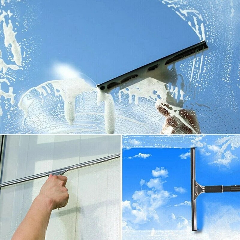 25-45cm Window Glass Cleaning Squeegee Blade Wiper Cleaner(without handle) Rubber wiper strip Squeegee Replacement