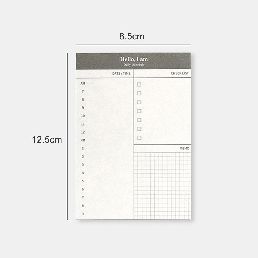 2 stuks kleine papieren memoblokjes dagelijkse planner checklist voor op het bureau schoolbenodigdheden kantoorbenodigdheden