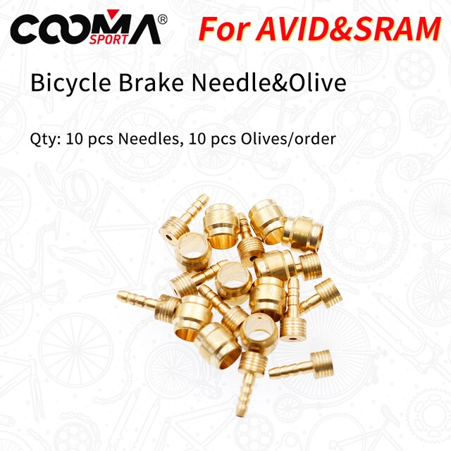 10 set cykel hydraulisk bromsslang  bh90 bh59 oliv nål/kopplingsinsats för shimano magura avid sram formula: Ivrig 2
