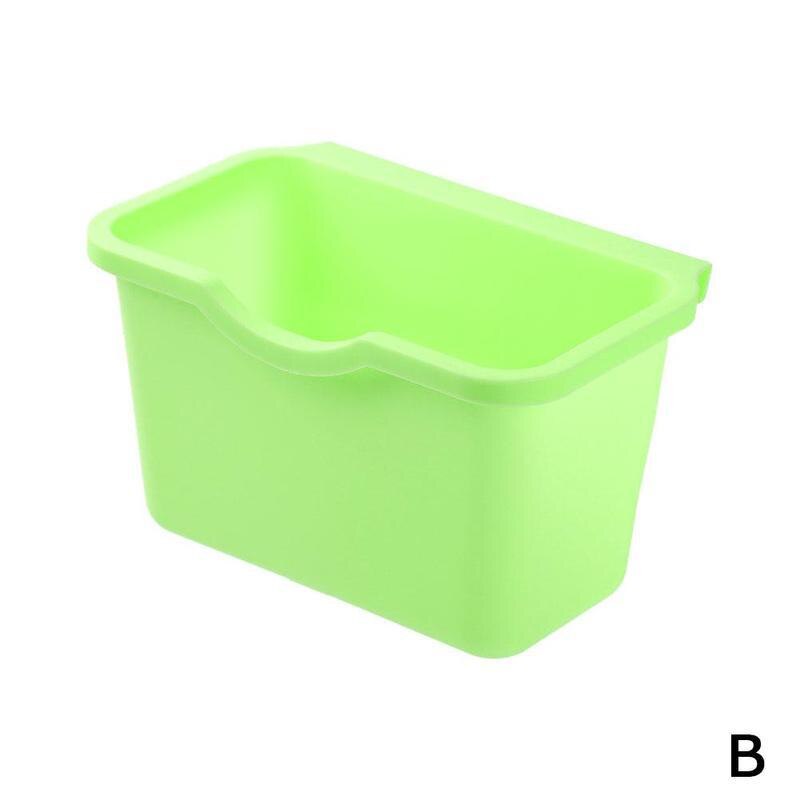Kitchen Cabinet Door Hanging Trash Garbage Bin Can Rubbish Container Household Cleaning Tools Waste Bins: B